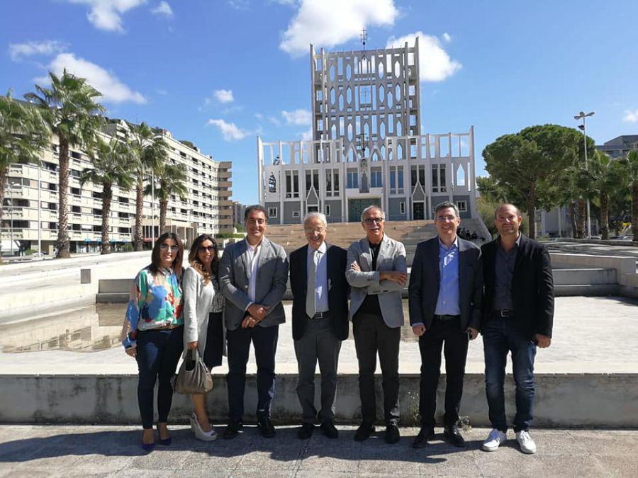 Delegazione del Consiglio dell'Ordine degli Architetti di Taranto con il Presidente nazionale Pino Cappochin